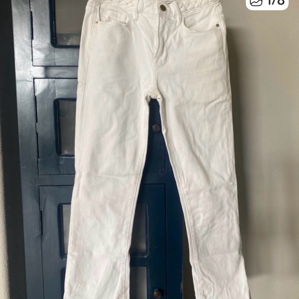Frame Denim Cropped Boot White Women's Jeans 25